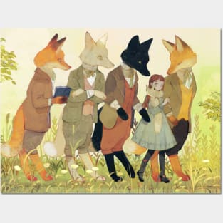 The fox passes Posters and Art